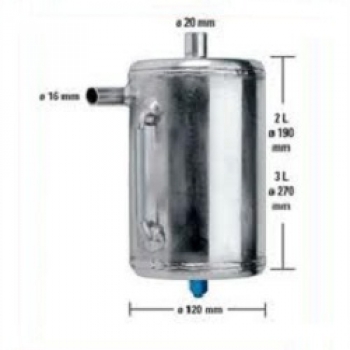 Mocal Aluminium Catchtank Ölabscheider 2 Liter Fassungsvermögen