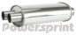 Preview: Universal Schalldämpfer oval, Y-Führung, Ø 70 mm - Gesamtlänge 520 mm