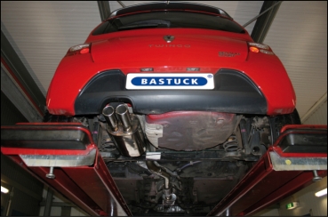 Bastuck Stainless Steel Exhaust 63,5mm Renault Twingo N RS, Oval 120x80mm ohne Tüv