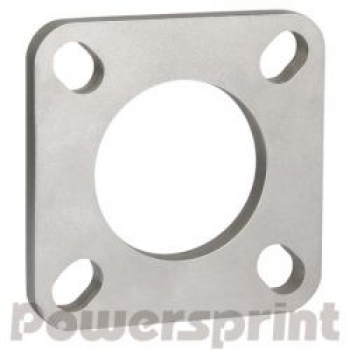 4-Loch Quadrat Flansch 8mm, Rohrausschnitt 63.5mm