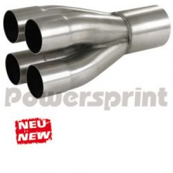 Auspuff-Sammler 4x 45 mm Ø auf 1x 76 mm Ø