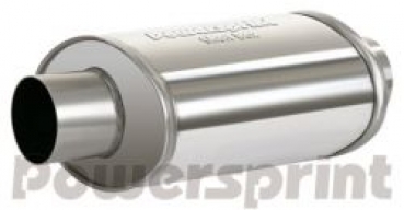 Short Box Schalldämpfer, oval, Ø 89 mm - Gesamtlänge 370 mm