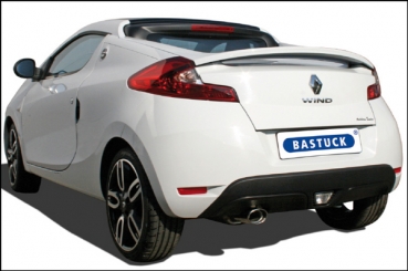 Bastuck Stainless Steel Exhaust 63,5mm Renault Wind Turbo, Oval 120x80mm