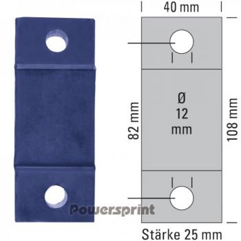 909854 Silikon Auspuffgummi, verstärkt