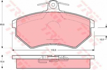 TRW Bremsbeläge VW Golf Passat Corrado 1.8 G60 PG