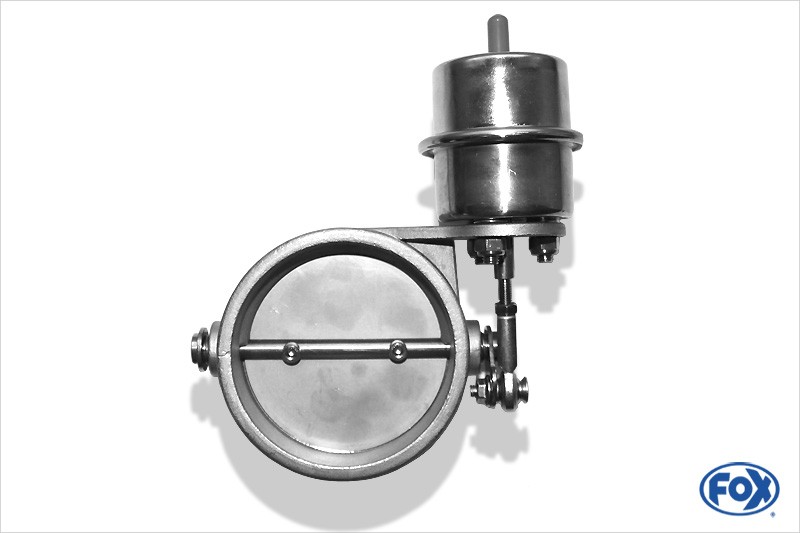 Pneumatic FOX exhaust gas flap Ø 63 mm opened RSPower Race Parts Shop
