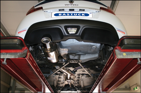 Bastuck Stainless Steel Exhaust 63,5mm Renault Wind Turbo, Oval 120x80mm no TÜV
