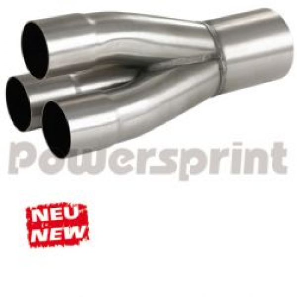 Auspuff-Sammler 3x 50 mm Ø auf 1x 76 mm Ø