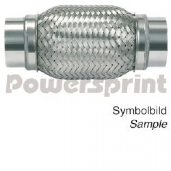 Flexrohr DD/B - Ø innen 48 mm - Flexrohr-Länge 202 mm - Gesamtlänge 322 mm