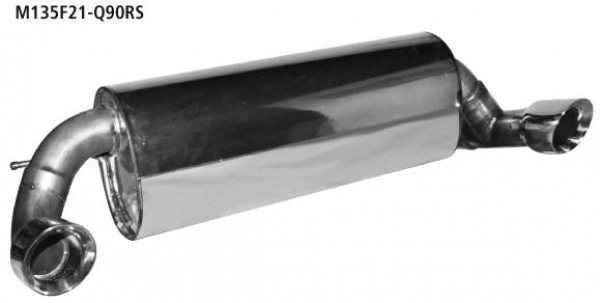 Bastuck Rear silencer BMW 1er 1.6-3.0L Turbo F20/F21