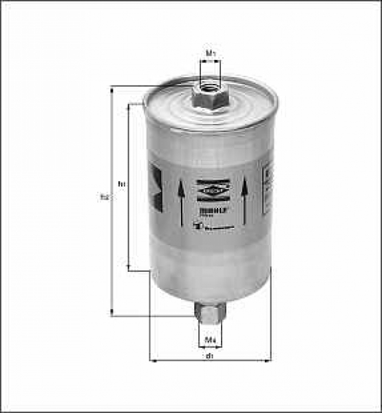 Mahle Kraftstofffilter Audi 80/90, 100/200, A6 C4, Coupe, Quattro, Sauger u. Turbo